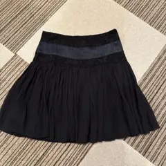 BLUGIRL BLUMARINE シルク フレアスカート ブラックのサムネイル