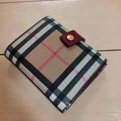 美品　BURBERRY LONDON ENGLAND ノバチェック ミニ財布 新品】BURBERRY LONDON ENGLAND ノバチェック ミニ財布