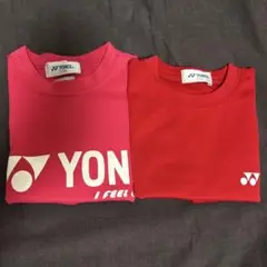 YONEX Tシャツセット J120 ピンク レッド