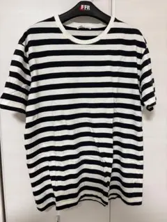 ZARA 黒と白のストライプ Tシャツ Lサイズ