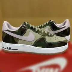 NIKE ナイキ エアフォース1 ロー レトロ パテント カモ ピンク 26cm