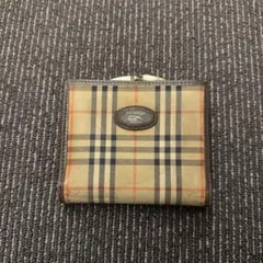 ✨稀少✨バーバリー 二つ折り財布 ホースロゴ レッドレザー ノバ