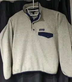 Patagonia Synchilla　シンチラ スナップt　 S 　灰×紺