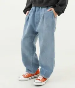 devirock 楽デニム ルーズタックパンツ《130cm》