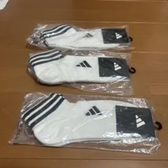 adidas ホワイト ストライプ ソックス ゴルフソックス