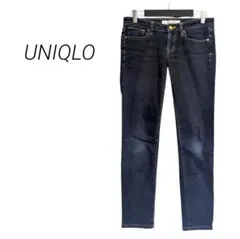 【ユニクロ】スキニーフィットジーンズ スキニーデニム ダークブルー ストレッチ