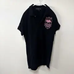 ▪️RALPH LAUREN PINK PONY 半袖　ポロシャツ　黒　L 定番のサムネイル