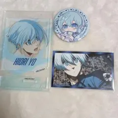 ブルーロック 氷織羊 缶バッジ＆カードセット&アクリルスタンド