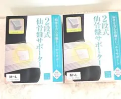 レミントン2段式 仙骨盤サポーター M〜L（遠赤仙骨パッド付き）2点セット　新品