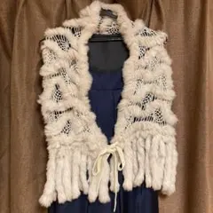 ファーストール　ショール　ボレロ　パーティー　ラビットファー