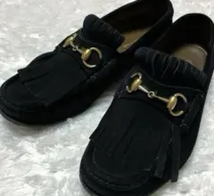 GUCCI ビットローファー フリンジ スエード