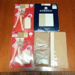 未使用　ストッキング3足とハイソックスストッキング3足のセット