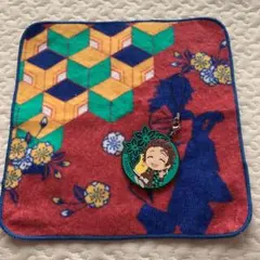 炭治郎ラバーストラップ　冨岡義勇ハンカチ　セット　一番くじ