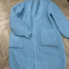 新品　titty&Co. 水色ニットカーディガンのサムネイル