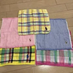 ポロ・ラルフ・ローレン タオルハンカチセット 4枚