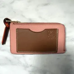 LOEWE ロエベ フラグメントケース コインカードケースピンク ブラウン