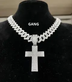 クロスネックレス 十字架 マイアミキューバンチェーン 喜平 アヴァランチ