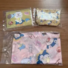 ミスドポケモングッズ（エコバッグとポーチ、ジッパーバック）