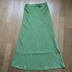 LOWRYS FARMグリーン ロングスカート