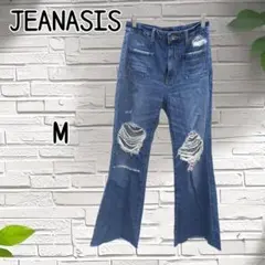 JEANASIS レディース ブルー ブーツカット フレア デニム Mサイズ