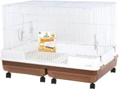 マルカン うさぎのカンタンおそうじケージ ワイドB 小動物用ケージ（中古）のサムネイル