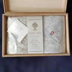 今治タオル ITSUORI TOWEL フェイスタオル２枚 木箱入り
