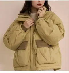 OLUN padding rib blouson/中綿リブブルゾン