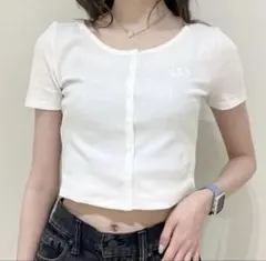 GAP 半袖 カーディガン ホワイトのサムネイル