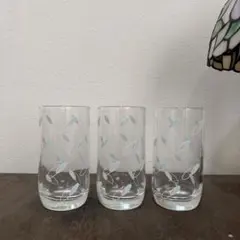 ⭐︎昭和レトロ⭐︎ガラスコップ3個セット ドット柄　ヴィンテージ　レトロ