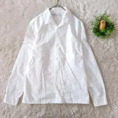 UNIQLO AND LEMAIRE シャツ 長袖　S 綿100　白シンプル