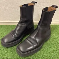 大人気❣️ZARAサイドゴアブーツ　スクエア　ザラ 35 22.5cm相当
