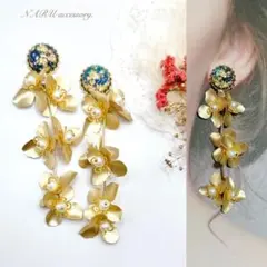 ฅ❤️ ねこ 猫 レジン さくらんぼ 花 りぼん ピアス イヤリング