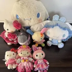 ハローキティ・マイメロディ・シナモロール ぬいぐるみセット