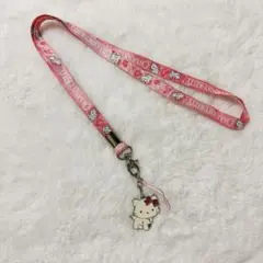 チャーミーキティ ネックストラップ ピンク 当時物