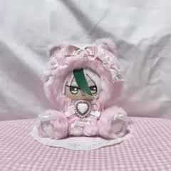 ハンドメイド 着ぐるみ おすわりぬい服 推し活 桃色 白色 d482