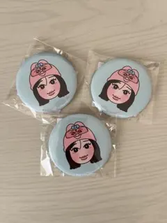 えすぱ×おぱんちゅうさぎ GISELLE 缶バッジキーホルダー3点セット