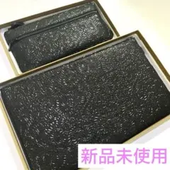 印傳屋【長財布　マルチポーチ2点セット　葉唐草柄】印伝