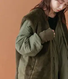 試着のみ美品　カスタネ　kastane マルチウェイベスト付きミリタリーコート