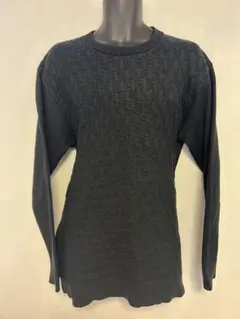 ZARA MAN 編み柄ニット セーター ブラック XL ビックシルエット