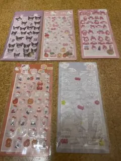 サンリオ　ぷくぷくシール　ボンボンドロップシール風