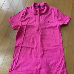 RALPH LAUREN SPORT ハーフジップ ポロシャツ ピンク Mのサムネイル