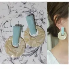 990-b＊ミントグリーン ホワイト モザイク