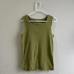 Beau-tee L オリーブグリーン タンクトップ
