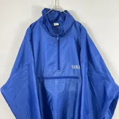 USA古着 デッドストック golf アノラックパーカー ナイロンジャケット 青