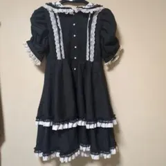 Moonrise Theater 懐古　半袖　黒白　ワンピース Moonrise Theater 懐古 半袖 黒白 ワンピース - メルカリ