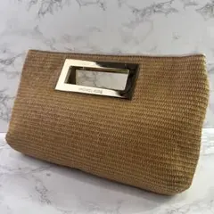 MICHAEL KORS マイケルコース 天然素材 かごバッグ クラッチバッグ