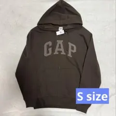 【新品】GAP リラックスGAPロゴジップアップパーカー　S