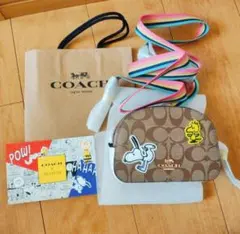 本日特価！COACH コーチ スヌーピー ショルダーバック カード付き