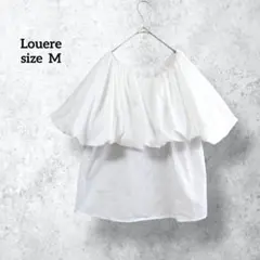 ルエレ 2WAY ボリュームフリルブラウス ホワイト 大人可愛い H0592