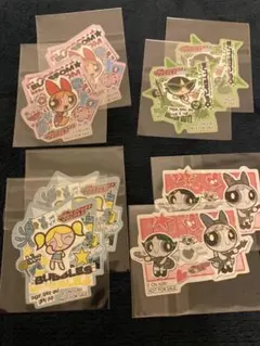 パワーパフガールズ セブンイレブンオリジナルステッカー コンプ８枚セット